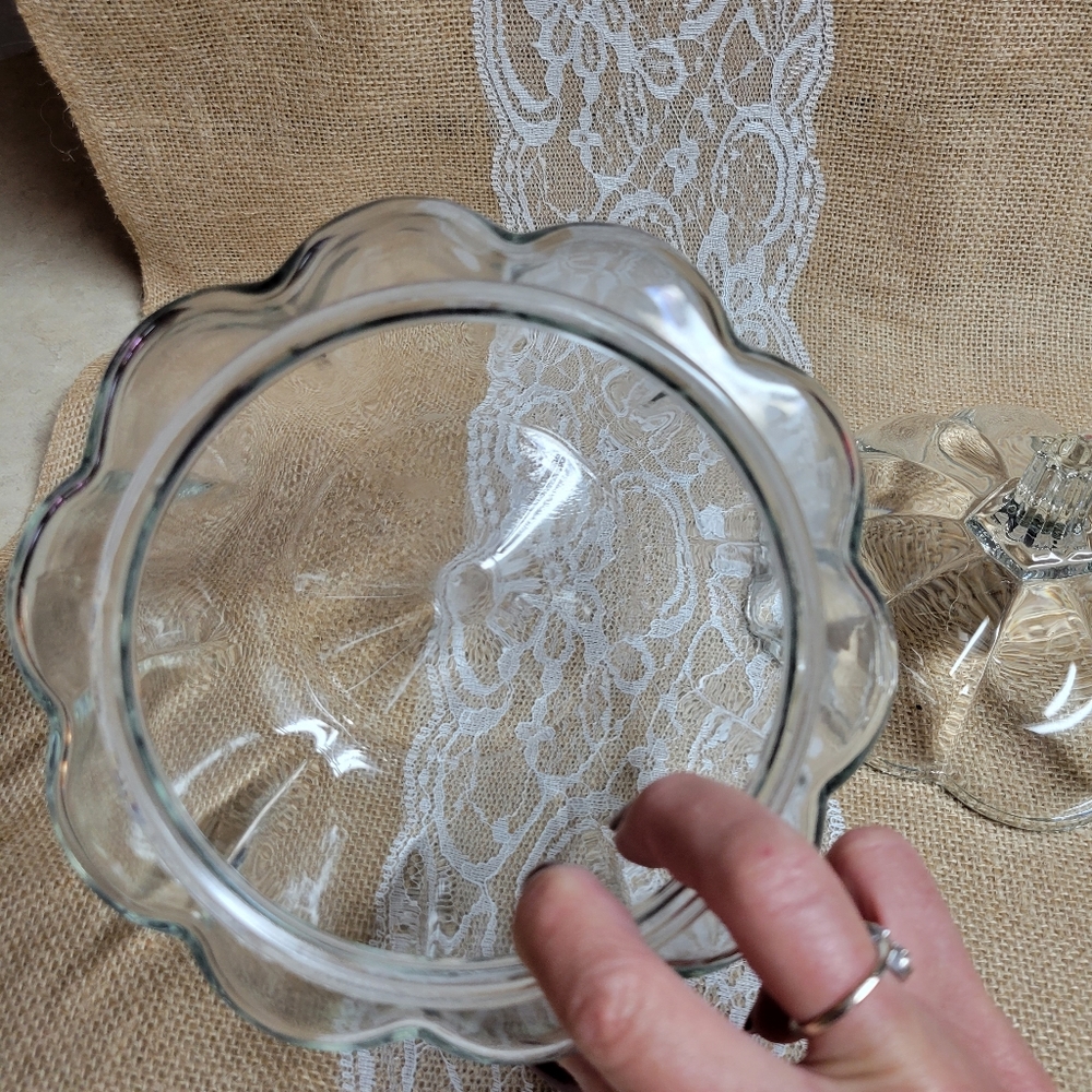 Glass pumpkin candy bowl - Picture 2 of 5